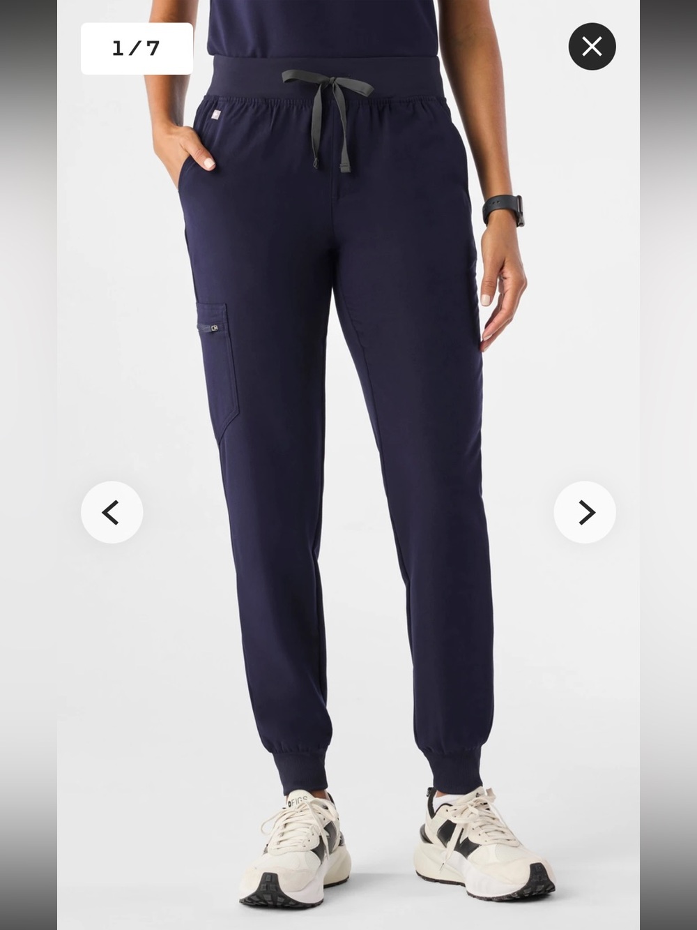 Figs - Zamora jogger scrub pant - size M in navy